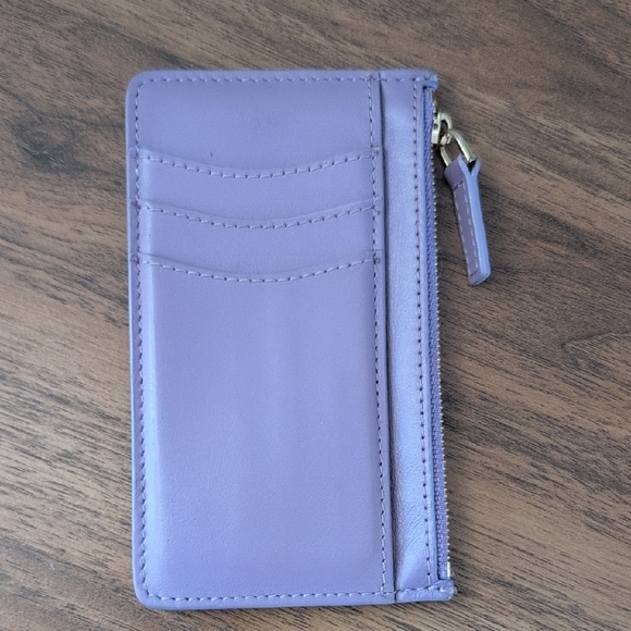 Purple Leather Wallet - Picture 2 of 3